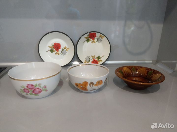 Салатник фарфоровый завод Пролетарий