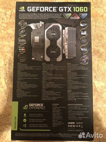 Nvidia geforce GTX 1060 3gb Palit super JetStream
