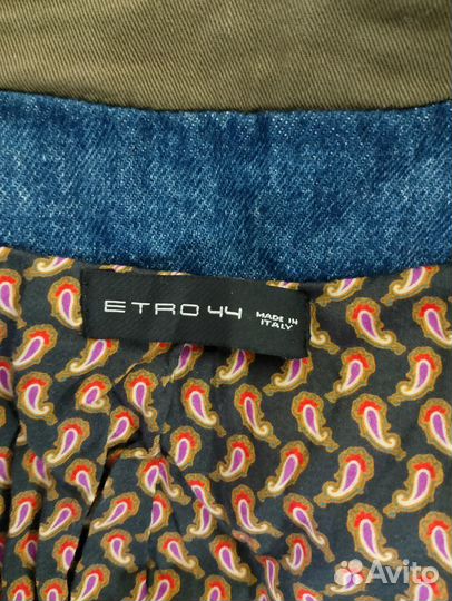 Джинсовая куртка бренд etro, Италия