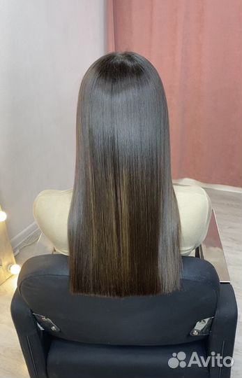 Кератиновое выпрямление волос