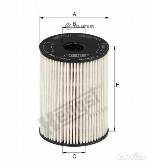 Hengst filter E59KP01 D78 Фильтр топливный
