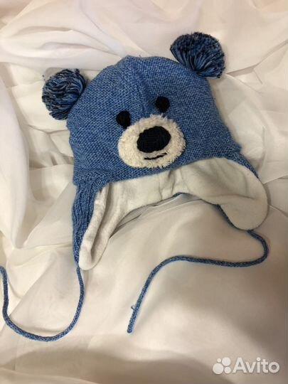 Шапка зимняя на новорождённого