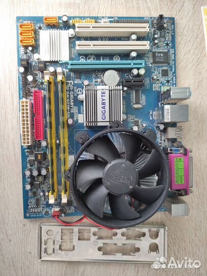 Комплект lga 775 4 ядра, 4 гб