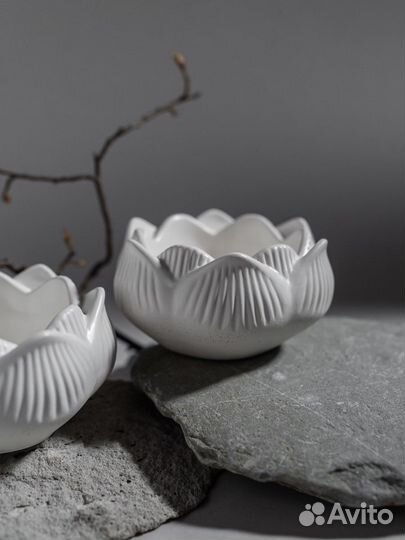 Гипсовый подсвечник, подставка декоративная, Опт