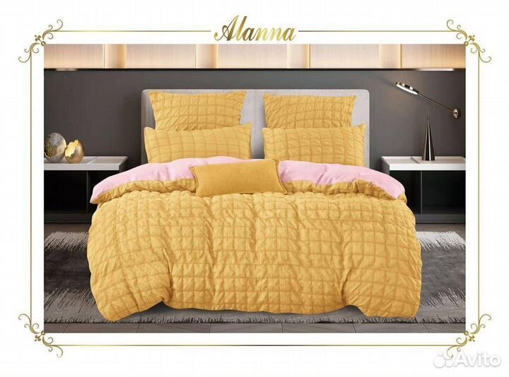 Постельное белье сатин креп- жатка евро