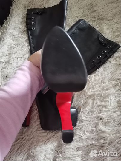 Сапоги женские натуральная кожа 37