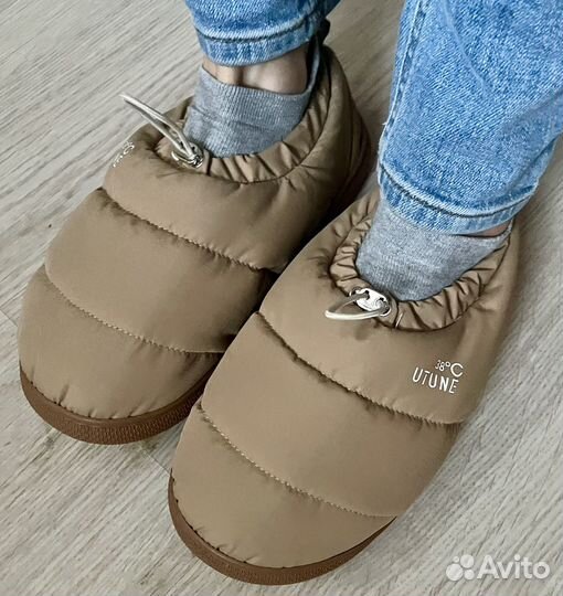 Босоногие ботинки-тапочки тёплые