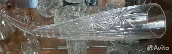 Бокалы, хрустальный рог СССР