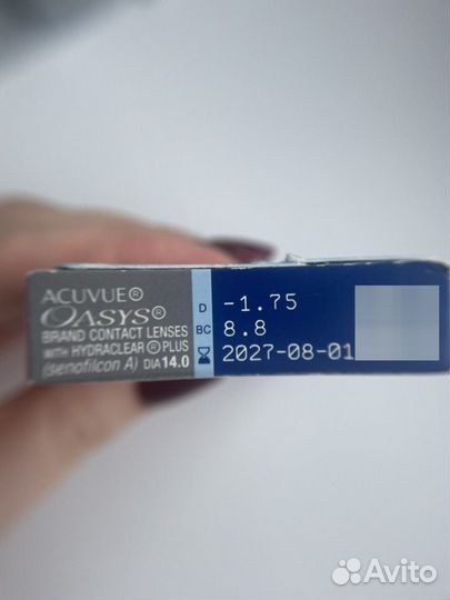 Линзы контактные acuvue oasys