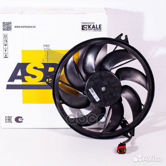 Электровентилятор радиатора Peugeot 206 (00) A/C