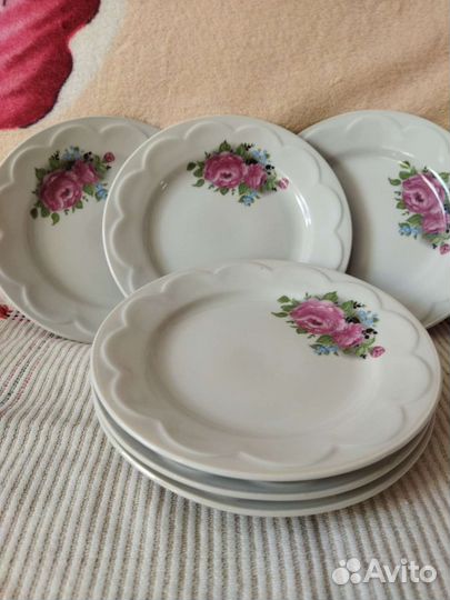 Тарелки, ваза для фруктов СССР