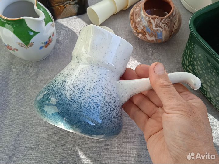 Керамический штоф вазочка кашпо сливочник турка