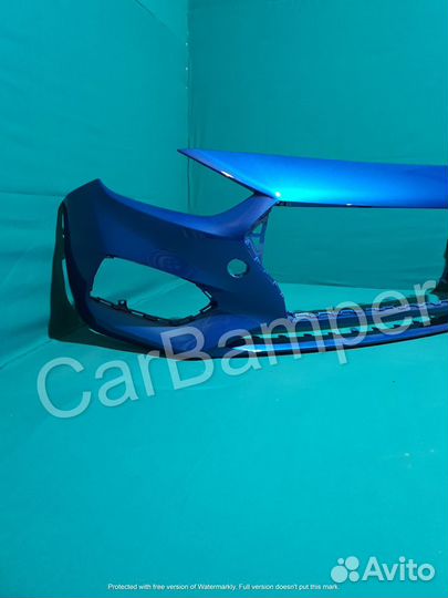 Бампер передний Солярис цвет синий 2017-2020г