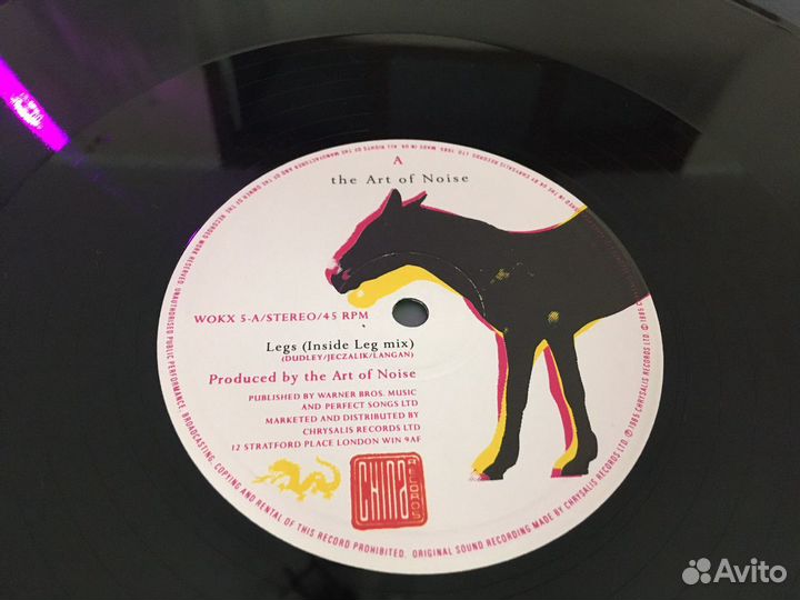 Пластинка сингл The Art Of Noise Legs