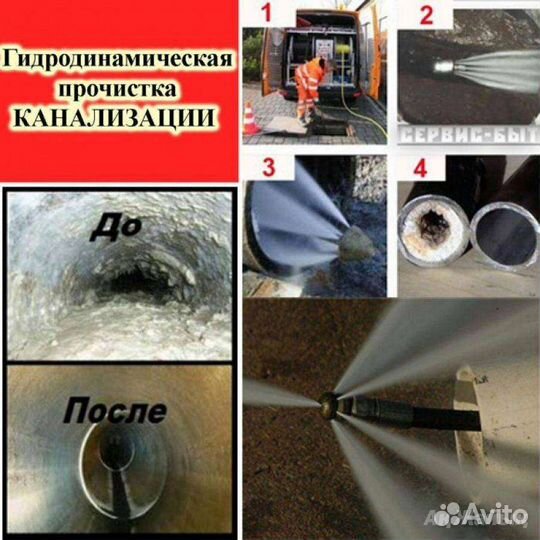 Прочистка канализации устранение засора разморозка