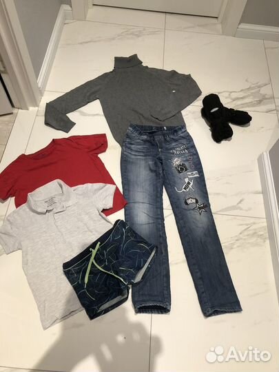Вещи пакетом на мальчика 134-140