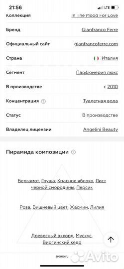 Парфюм женский люкс