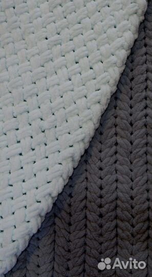 Детский плюшевый плед ручной работы