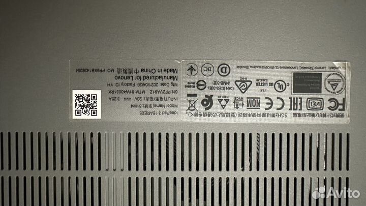 Ноутбук lenovo ideapad 3