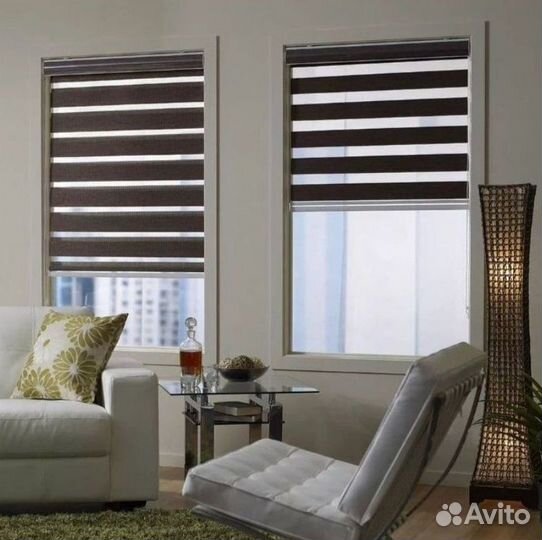 Рулонные шторы день, ночь