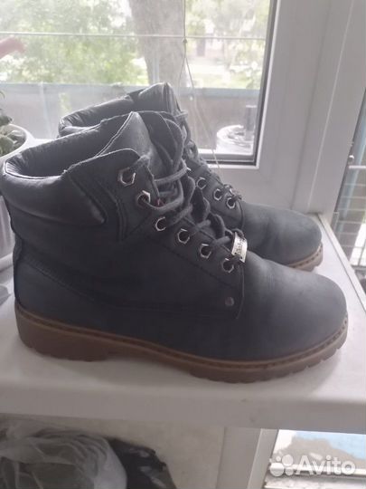 Ботинки зимние, нубук