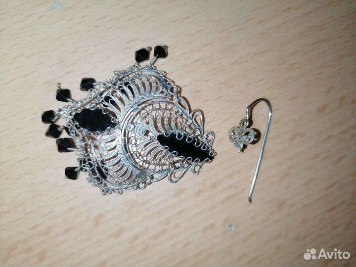 Серьги серебро