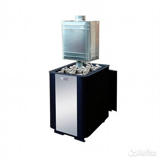 Печь банная Волжанка, Порта, со стеклом, камины