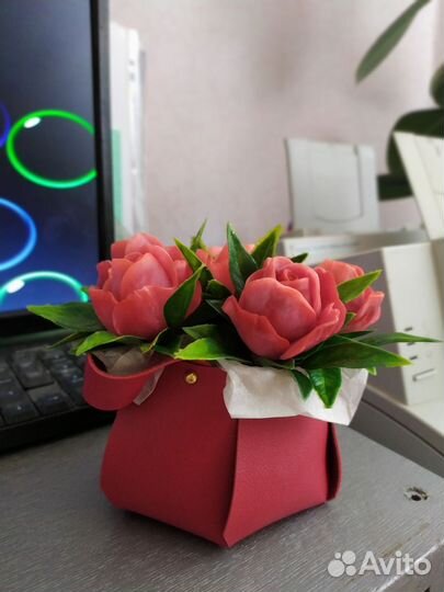 Букет роз из мыла для учителя/воспитателя