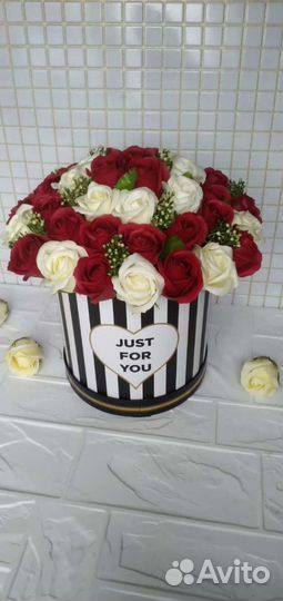 Букеты цветы мыльные розы