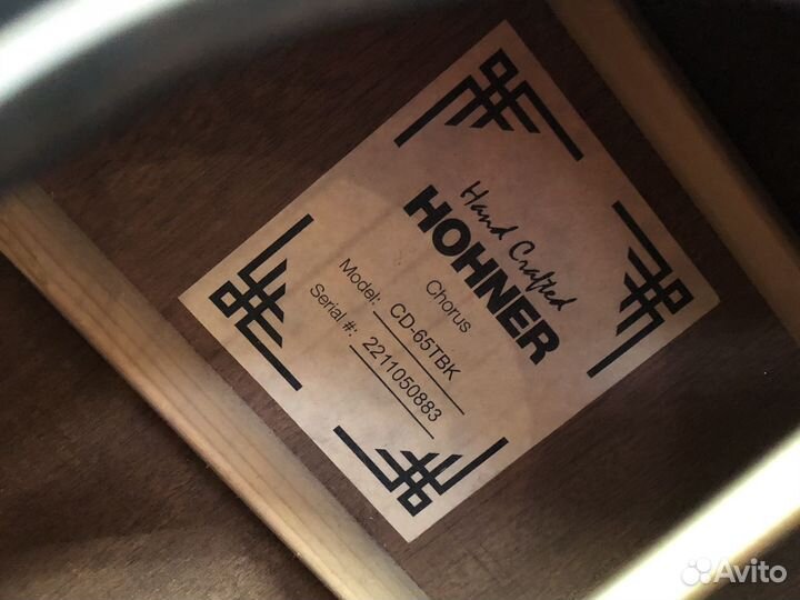 Гитара акустическая Hohner CD-65TBK