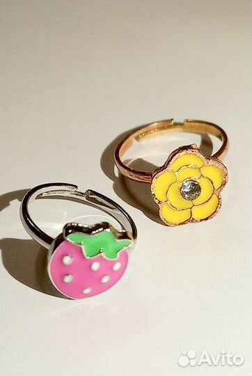 Кольцо детское бижутерия