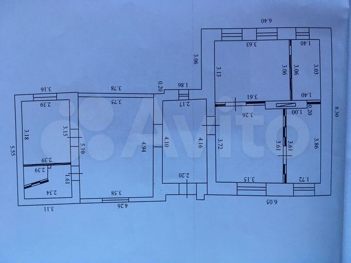 Дом 72,3 м² на участке 6 сот.