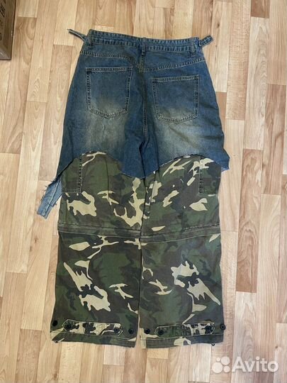 Штаны Destroyed Camo cargo pants grailz