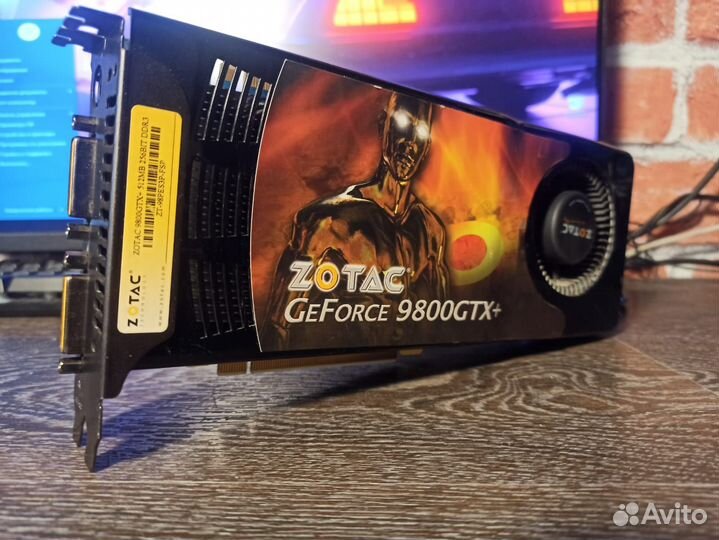 Ретро Видеокарта Zotac GeForce 9800 GTX Plus в и