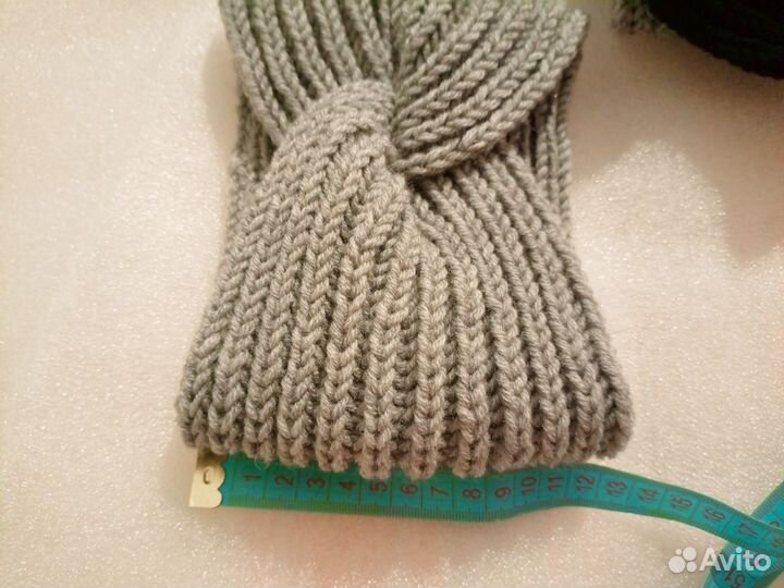 Повязка на голову тёплая женская