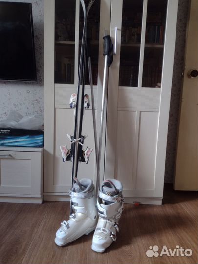 Горные лыжи fischer 140 и ботинки nordica 37