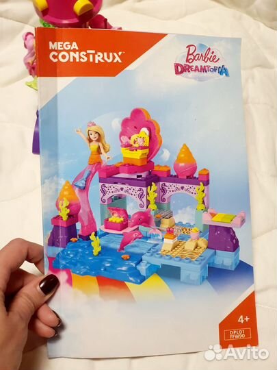 Megablocks barbie dreamtopia русалки 3 набора