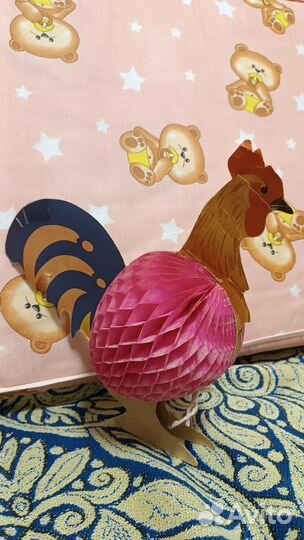 Бумажные новогодние игрушки-раскладушки СССР