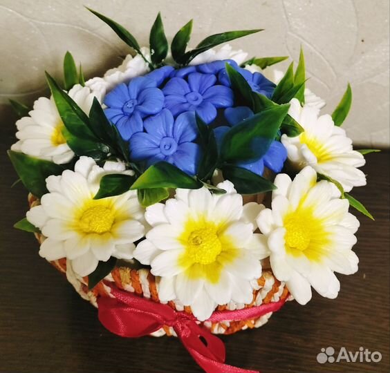 Букет цветов из мыла