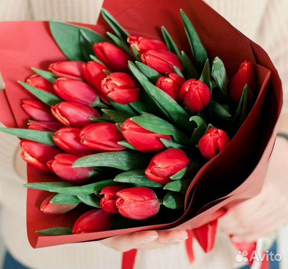 Букет цветы тюльпаны