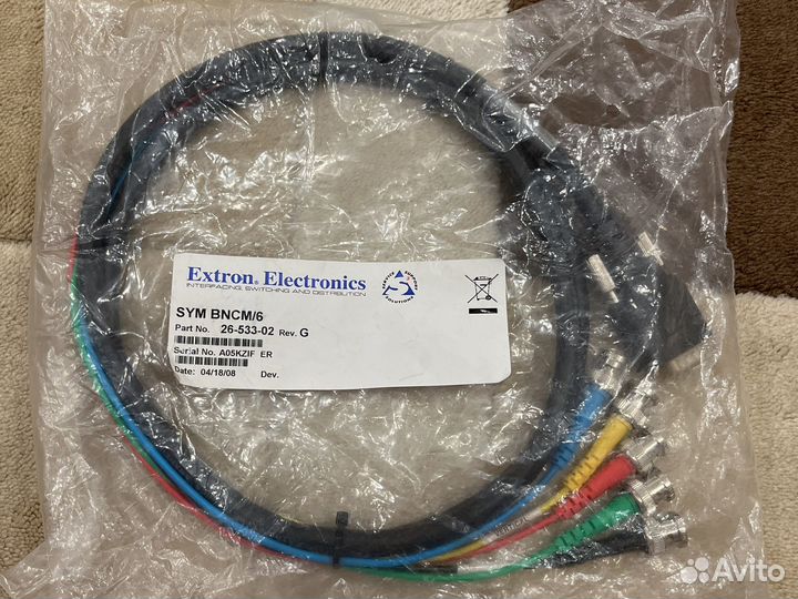 SYM bncm кабель extron 26-533-02