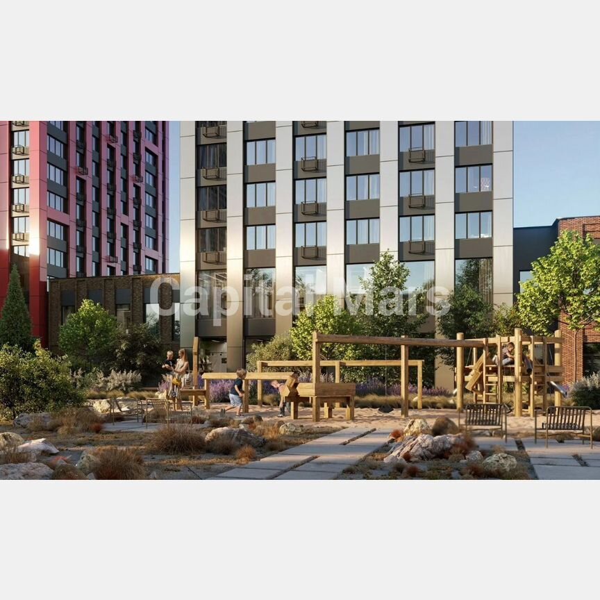 Своб. планировка, 59 м², 64/68 эт.