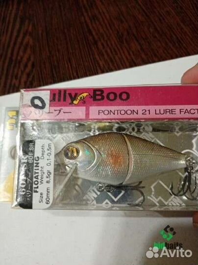 Воблеры 21 pontoon Bully boo 60F SR 60mm 8.5g
