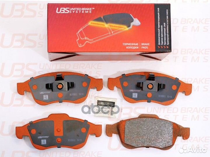 Колодки тормозные B1105011 UBS