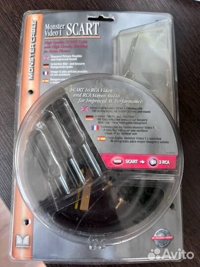 Кабель scart 3RCA