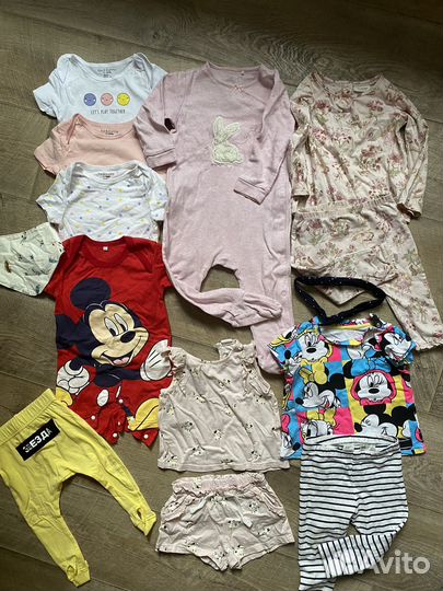 Вещи пакетом на девочку 74-80