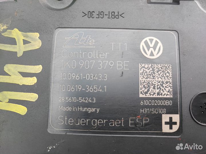 Блок абс 1K0907379BE, 1K0614517CP Шкода Октавия А5