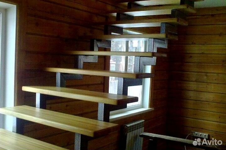 Перила деревянные с установкой