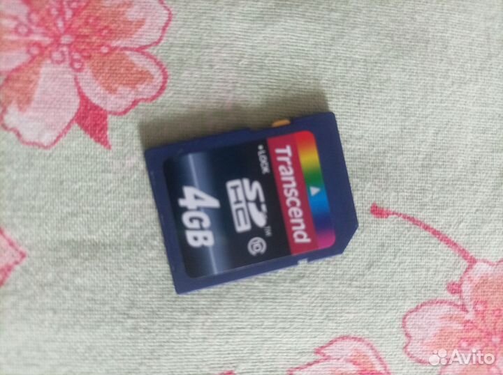 Карта памяти transcend sdhc 4gb