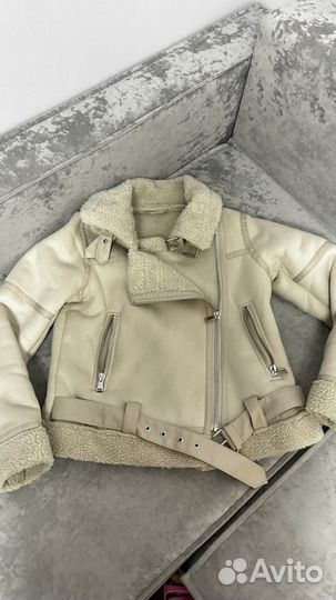 Дубленка авиатор женская